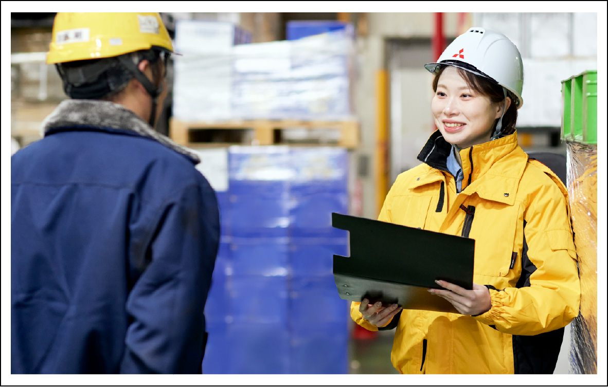 現場と打ち合わせ